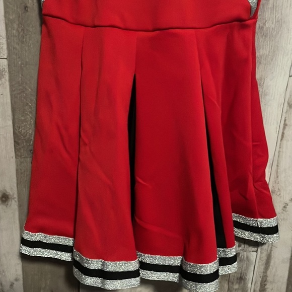 Spirit Red Cheer Costume Dress Up Play Halloween Size large - Picture 5 of 9